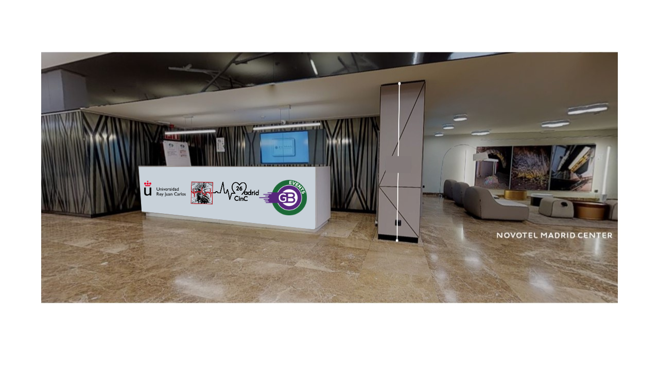 Accreditation desk at Novotel Madrid Center